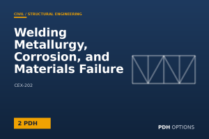 Welding Metallurgy, Corrosion, and Materials Failure — PDH Options course cover