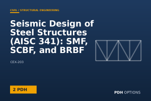 Seismic Design of Steel Structures (AISC 341): SMF, SCBF, and BRBF Systems — PDH Options course cover