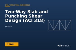 Two-Way Slab and Punching Shear Design (ACI 318) — PDH Options course cover