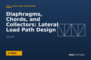 Diaphragms, Chords, and Collectors: Lateral Load Path Design — PDH Options course cover