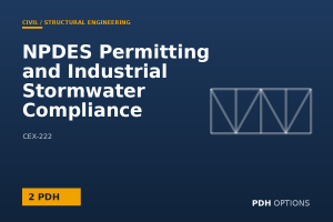 NPDES Permitting and Industrial Stormwater Compliance — PDH Options course cover