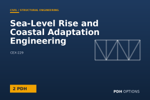 Sea-Level Rise and Coastal Adaptation Engineering — PDH Options course cover