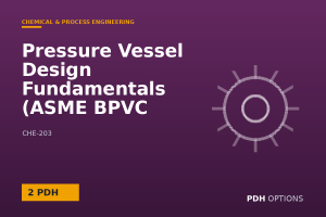 Pressure Vessel Design Fundamentals (ASME BPVC Section VIII) — PDH Options course cover