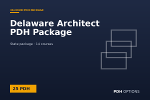 Delaware Architect PDH Package (25 PDH) — PDH Options state package cover