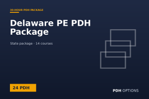 Delaware PE PDH Package (24 PDH) — PDH Options state package cover