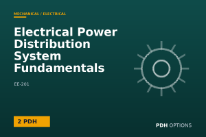 Electrical Power Distribution System Fundamentals — PDH Options course cover