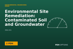 Environmental Site Remediation: Contaminated Soil and Groundwater Cleanup — PDH Options course cover