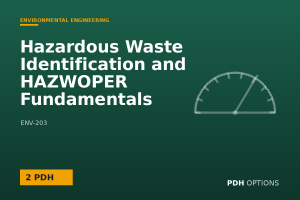Hazardous Waste Identification and HAZWOPER Fundamentals — PDH Options course cover