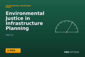 Environmental Justice in Infrastructure Planning — PDH Options course cover