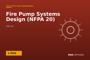 Fire Pump Systems Design (NFPA 20) — PDH Options course cover