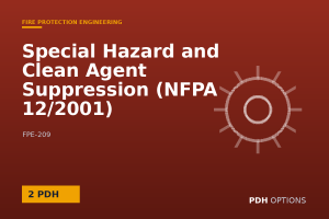 Special Hazard and Clean Agent Suppression (NFPA 12/2001) — PDH Options course cover