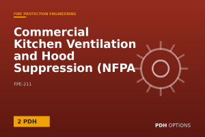 Commercial Kitchen Ventilation and Hood Suppression (NFPA 96) — PDH Options course cover