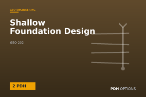 Shallow Foundation Design — PDH Options course cover