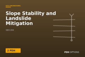 Slope Stability and Landslide Mitigation — PDH Options course cover