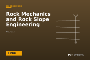 Rock Mechanics and Rock Slope Engineering — PDH Options course cover