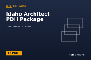 Idaho Architect PDH Package (13 PDH) — PDH Options state package cover