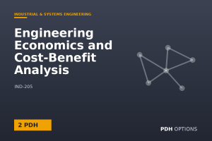 Engineering Economics and Cost-Benefit Analysis — PDH Options course cover