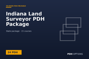 Indiana Land Surveyor PDH Package (24 PDH) — PDH Options state package cover