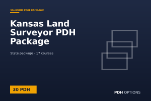 Kansas Land Surveyor PDH Package (30 PDH) — PDH Options state package cover