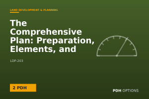 The Comprehensive Plan: Preparation, Elements, and Implementation — PDH Options course cover