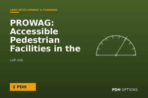PROWAG: Accessible Pedestrian Facilities in the Public Right-of-Way — PDH Options course cover