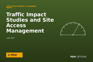 Traffic Impact Studies and Site Access Management — PDH Options course cover