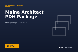 Maine Architect PDH Package (12 PDH) — PDH Options state package cover