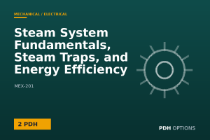 Steam System Fundamentals, Steam Traps, and Energy Efficiency — PDH Options course cover