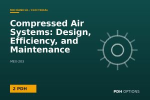Compressed Air Systems: Design, Efficiency, and Maintenance — PDH Options course cover