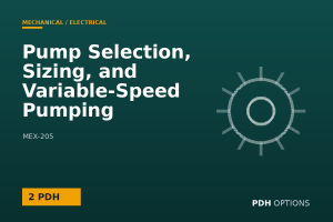 Pump Selection, Sizing, and Variable-Speed Pumping — PDH Options course cover