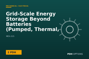 Grid-Scale Energy Storage Beyond Batteries (Pumped, Thermal, CAES) — PDH Options course cover