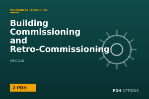 Building Commissioning and Retro-Commissioning for Existing Facilities — PDH Options course cover