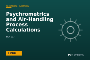Psychrometrics and Air-Handling Process Calculations — PDH Options course cover