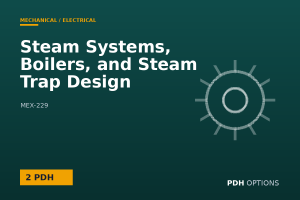 Steam Systems, Boilers, and Steam Trap Design — PDH Options course cover