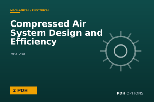 Compressed Air System Design and Efficiency — PDH Options course cover