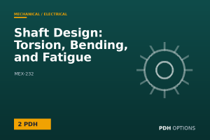 Shaft Design: Torsion, Bending, and Fatigue — PDH Options course cover