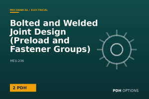 Bolted and Welded Joint Design (Preload and Fastener Groups) — PDH Options course cover