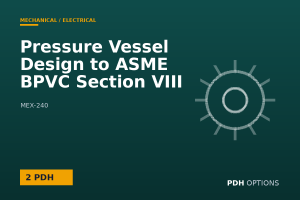 Pressure Vessel Design to ASME BPVC Section VIII — PDH Options course cover