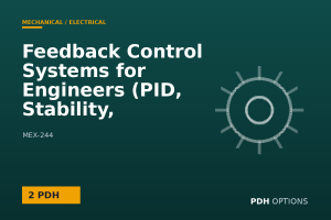 Feedback Control Systems for Engineers (PID, Stability, Frequency Response) — PDH Options course cover