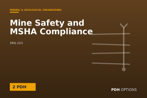 Mine Safety and MSHA Compliance — PDH Options course cover