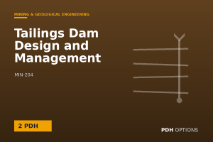 Tailings Dam Design and Management — PDH Options course cover
