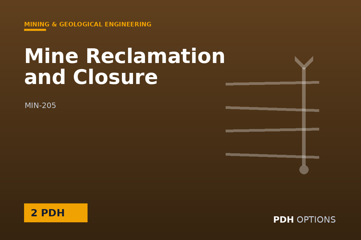 Mine Reclamation and Closure — PDH Options course cover