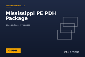Mississippi PE PDH Package (30 PDH) — PDH Options state package cover