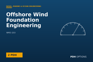 Offshore Wind Foundation Engineering — PDH Options course cover