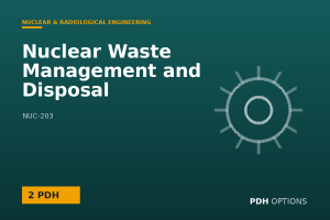 Nuclear Waste Management and Disposal — PDH Options course cover
