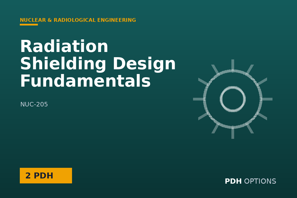 Radiation Shielding Design Fundamentals — PDH Options course cover