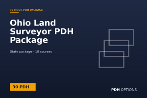 Ohio Land Surveyor PDH Package (30 PDH) — PDH Options state package cover