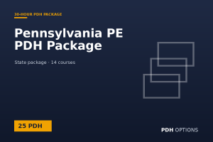 Pennsylvania PE PDH Package (25 PDH) — PDH Options state package cover
