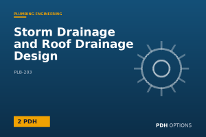 Storm Drainage and Roof Drainage Design — PDH Options course cover