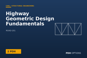 Highway Geometric Design Fundamentals — PDH Options course cover